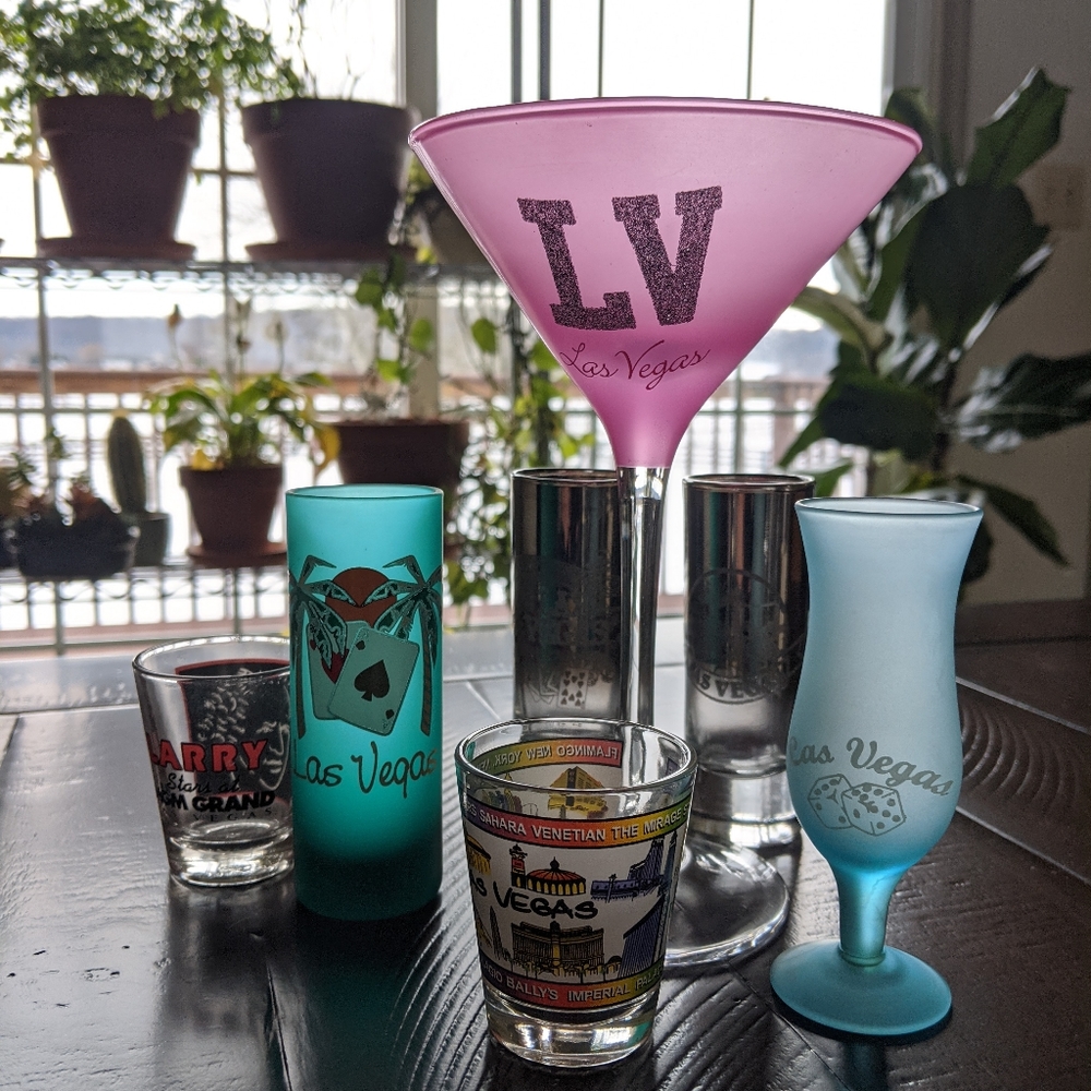 Las Vegas Nevada USA Shotglass Martini set